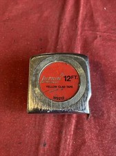 Vintage Lufkin 12FT Yellow Clad Tape W9212 Made in USA