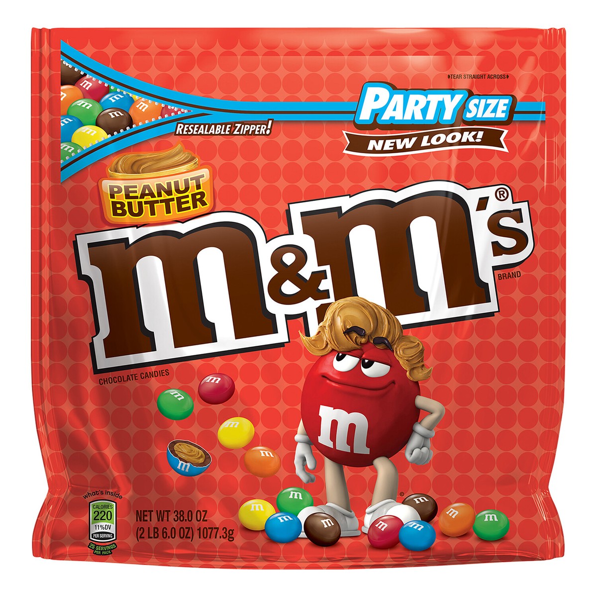 M&M PEANUT BUTTER CHOCLATE CANDY 38oz. - PACK OF 2 | eBay