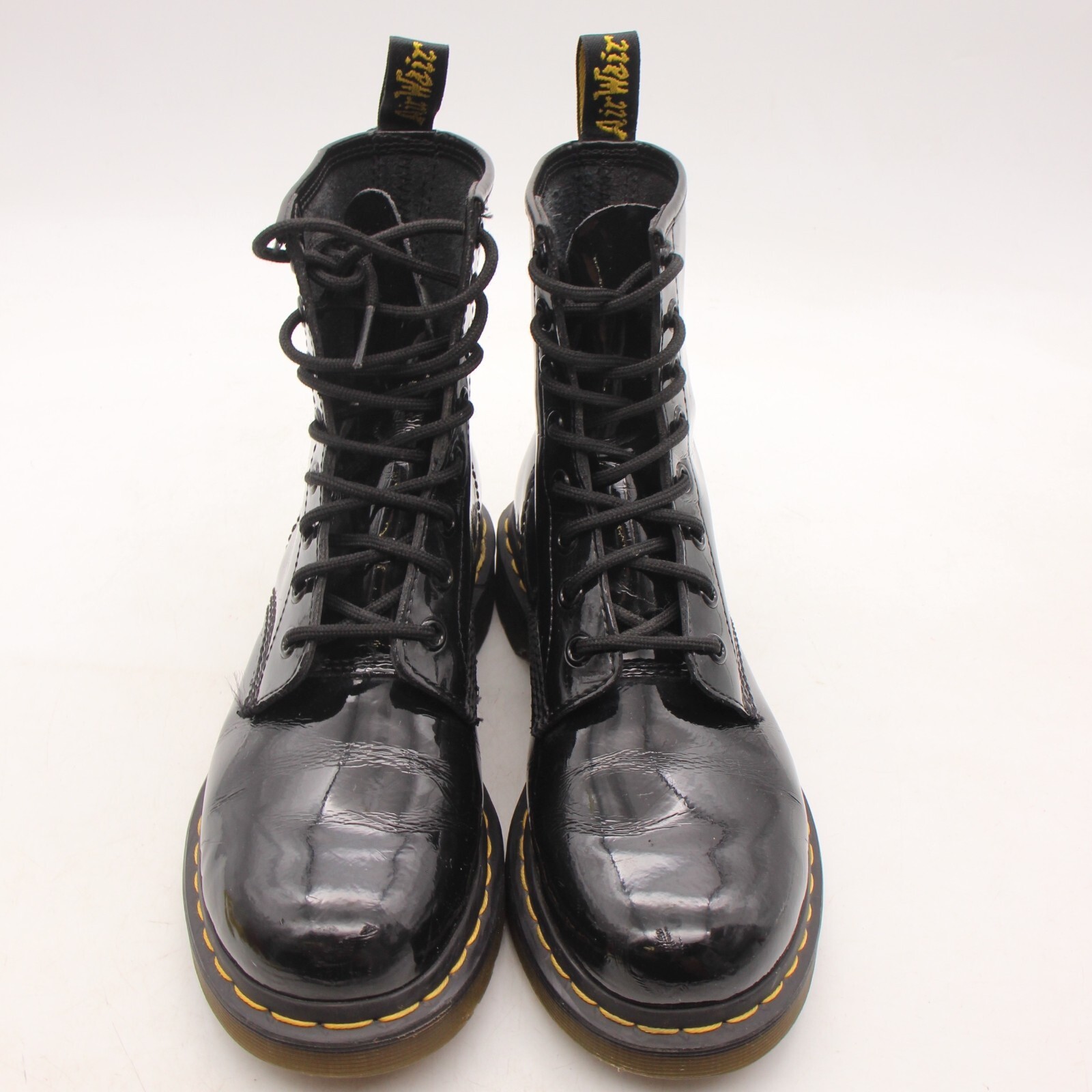 Doc Dr Martens 1460 W Women's Size 7 Black Patent Leather Combat Boots thumbnail 2