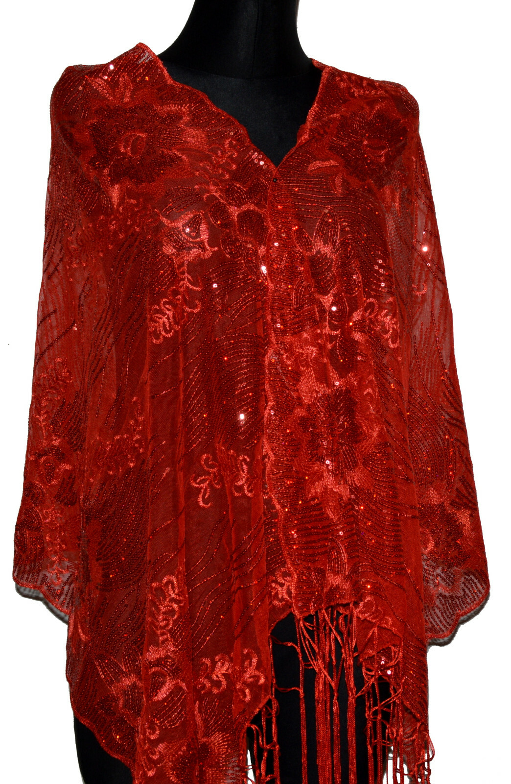 Sharaz De Sciarpa Foulard Bollywood In Chiffon Leggero - Stola - Foto 5