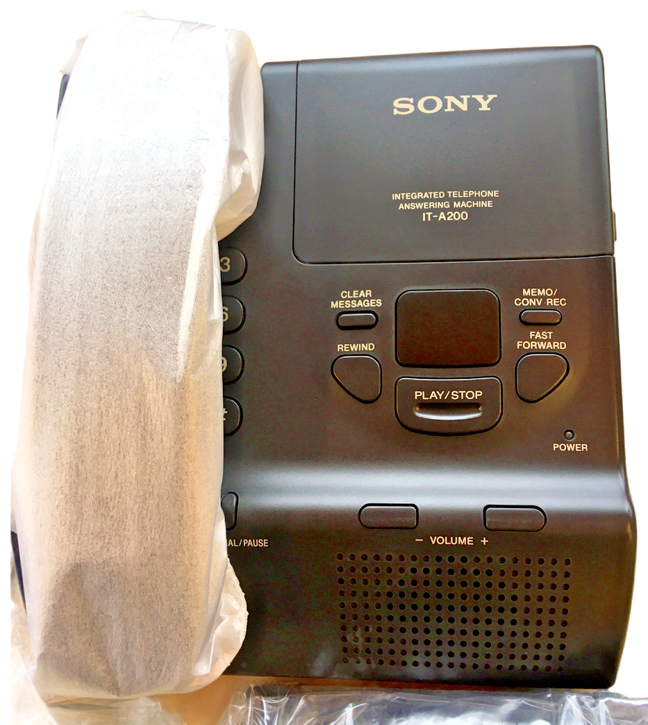 Sony Telephone Land Line ITA200 w/ Integrated Answering Machine Black