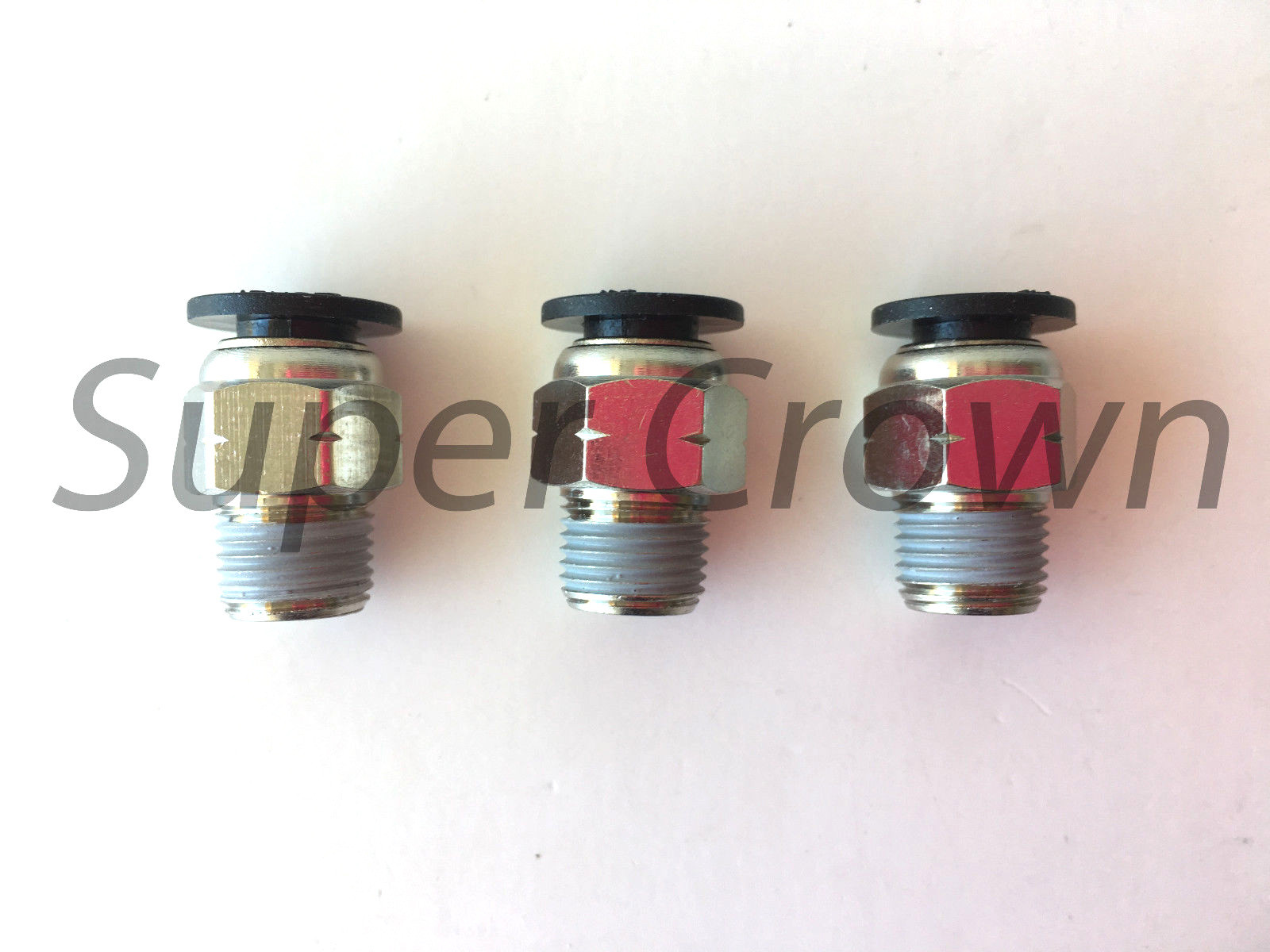 Qolekog 5-Pack 1/4 Inch Push-to-Connect Ball Valves - Black Air Flow Control Valves