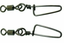 50 Pc -  Sz 2/0 -110 lb Coast Lock Swivels/ Locking Snap / Salmon Fishing Tackle