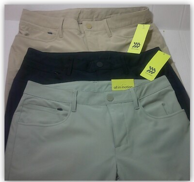 Men's Golf SLIM FIT Pants - All in Motion Khaki / BLACK / GREEN