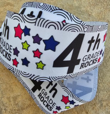4th GRADE rocks 3" wide grosgrain ribbon the listing is for 5 yards total