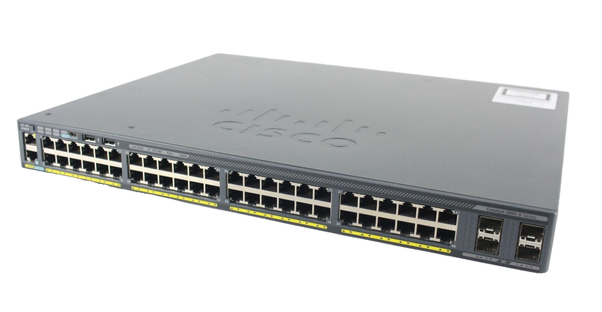 Cisco Catalyst 2960-X Series 48-Port Gigabit PoE WS-C2960X Cisco Catalyst 2960-X Series 48-Port Gigabit PoE WS-C2960X