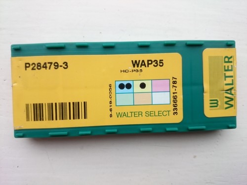10 inserti / punte per trapano a U in carburo Walter P28479-3 grado WAP35 (P 28479-3 ) - Foto 2 di 2
