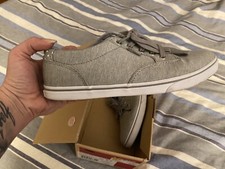 Vans Women  s Gray  White Sneakers 8.5
