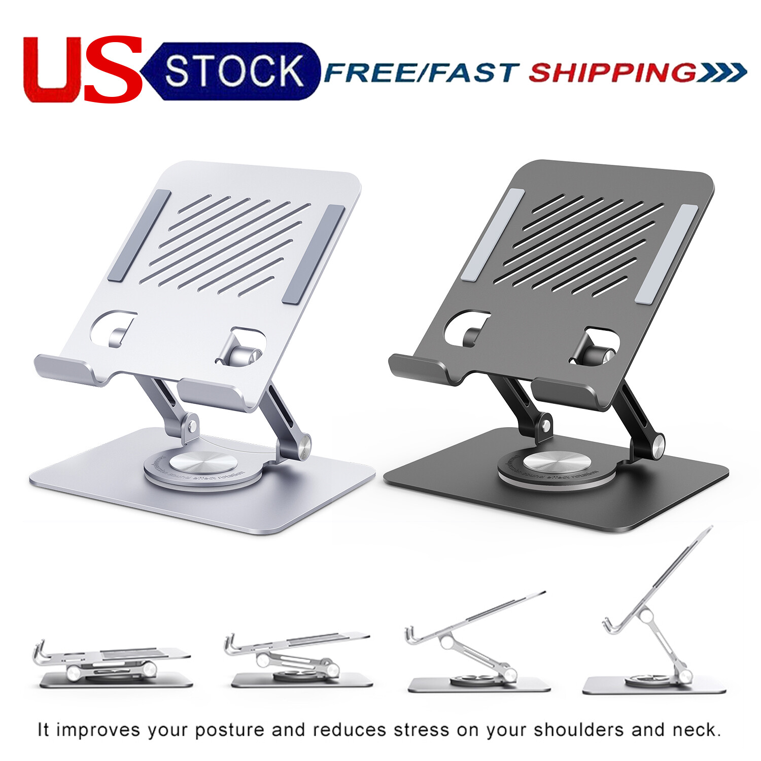 Tablet Stand Holder Foldable iPad Stand for iPad Pro/Air/Mini Switch iPhone15-image