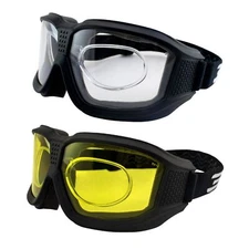 Epoch Eyewear Luca Over The Glasses Motorcycle Goggles Biker Anti-Fog 2-Pack