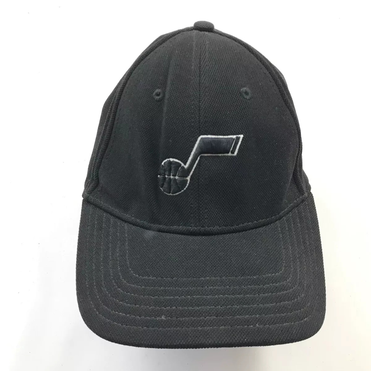 Utah Jazz Hat Cap Stretch Fit Under Armour Black Embroidered NBA