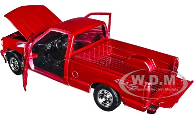 1992 CHEVROLET 454 SS PICKUP TRUCK RED METALLIC 1/24 DIECAST CAR