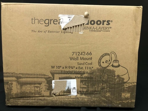 Mantiel Collection 1-Light Black Finish Outdoor Wall Lantern Sconce - Picture 8 of 8