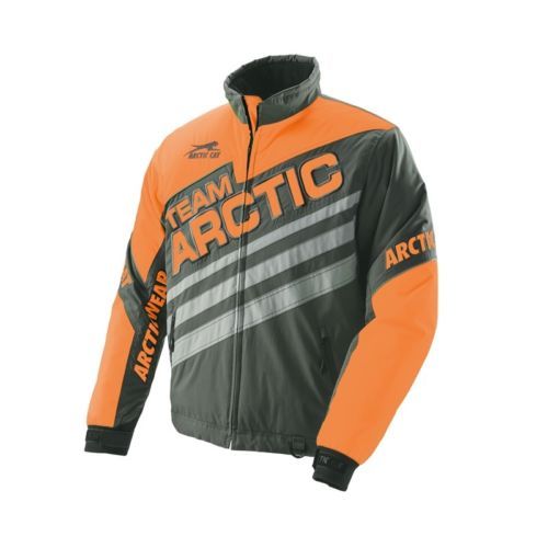 Arctic Cat Jacket Team Arctic Orange Medium Coat P/N 5290002 eBay