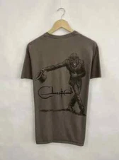 Clutch Band graphic short sleeve back print dark chocolate color shirt KTV8272