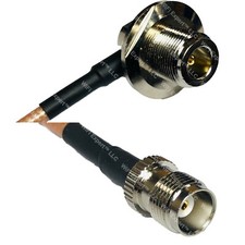 RG400 N Female Bulkhead Angle to TNC FEMALE RF Cable FAST-SHIP LOT