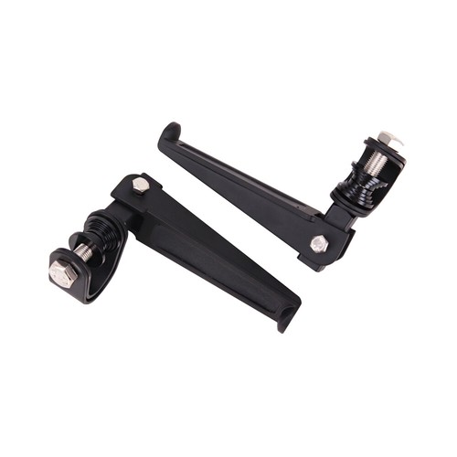 Motorcycle U-Clamp Foot Pegs Rests 1"~1-1/4" Highway Engine Crash Bar Universal - Bild 8 von 23