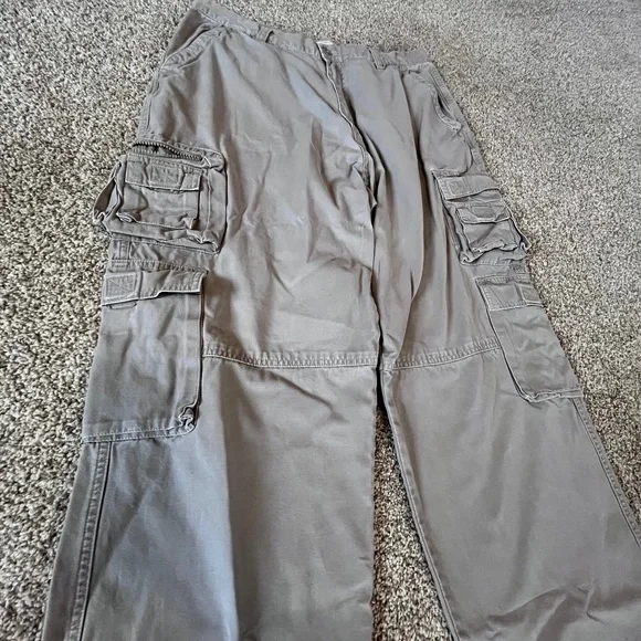 Vintage L.L. Bean Pants 36x33 tan Cargo Hiker Outdoor cotton natural fit cotton