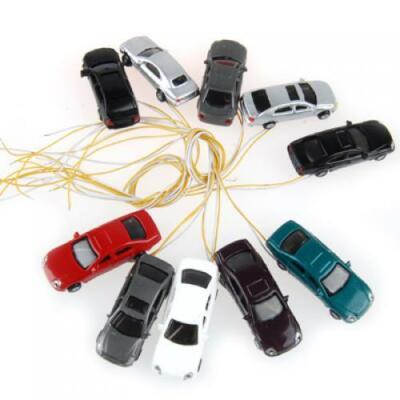 10pcs 9 12V Modellauto Beleuchtet H0 Automodelle 1: 150 Mit  Led-beleuchtung