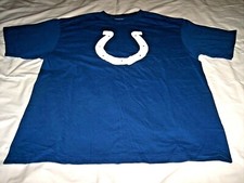 Indianapolis Colts Huge Logo Blue Shirt Adult Large Reebok