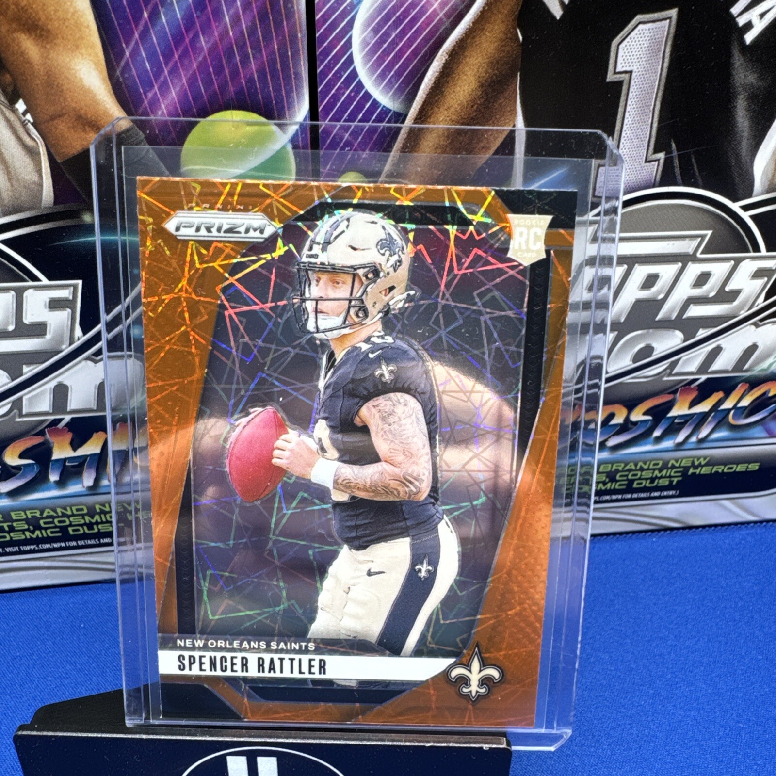 2024 Panini Prizm - Rookies Lazer Prizm #388 Spencer Rattler (RC)