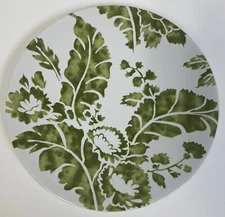 Roscher Ambiance Collection Green White 8 1/4" Coupe Salad Dessert Bread Plates