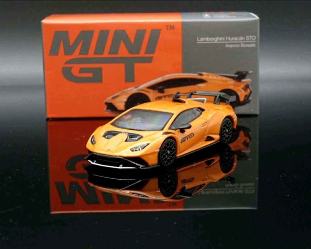 ミニカー MINI GT Lamborghini Huracan STO Arancio Mini GT Lamborghini Huracán STO (Arancio Borealis) - Walmart.com