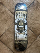 Darkstar Chet Thomas Pro Model Helmet Armor Skateboard Deck Gold Black 8.0