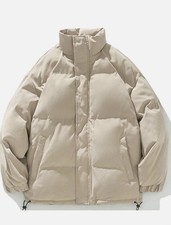 Aelfric Eden Solid Puffer Coat Beige Below Rrp