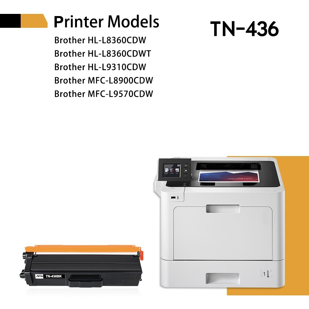 TN433 TN-433 MFC L8900CDW - Cartucho De Tóner Compatible Con Brother TN433BK TN433 TN-433 MFC