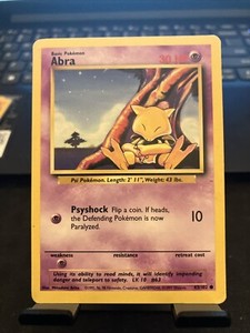Abra 43/102 - Common 1999 English Base Set Pokemon Card - LP