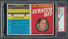 1971 Topps Scratch Offs Tom Seaver HOF Mets Full Card PSA 7 NM CENTERED