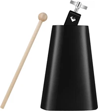 Eastrock 7 Inch Metal Steel Cow Bells Noise Makers Hand Percussion Cowbell with 