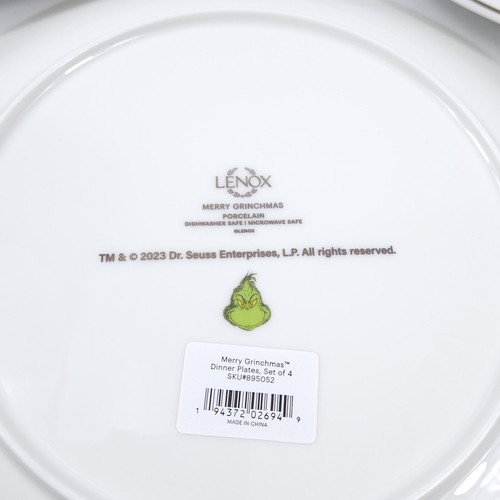 3 x assiettes à dîner Lenox Merry Grinchmas 10,75" 895052 - Photo 2/2