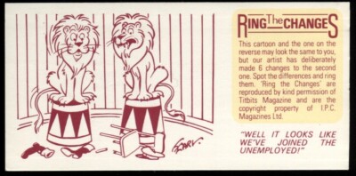 Tabakkarte, Wills, RING THE CHANGES, Spot The Difference, 1985, #35