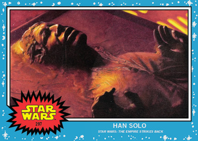 HAN SOLO Topps STAR WARS Living Set Card #297 Harrison Ford PR2460 Empire Strike