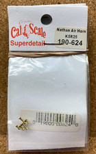 Brass Nathan Air Horn K5r25 5 Chime Cal Scale 190-624 Ho Model Railroad Part Brass Nathan Air Horn K5r25 5 Chime Cal Scale 190-624 Ho Model Railroad Part