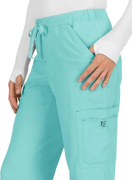 KOI Basics 731 Women's Holly Scrub Pant, Mint Green, 3XL B23 - Image 3 of 3