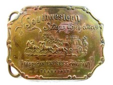 Southwestern Stage Company American Express Belt Buckle