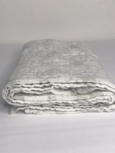 Swaddle Designs STARS Cotton Muslin Lovey White Gray 41x41 Baby Blanket - Picture 6 of 6