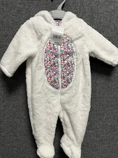 Mothercare Newborn Fluffy Bunny Hooded All In One TD026 KK 21