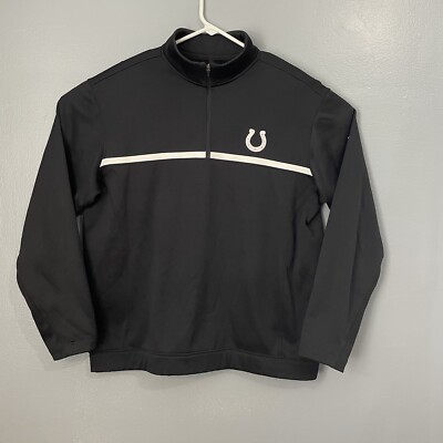 Nike Golf Performance Colts ThermaFit Mens Large 1/4 Zip Pullover Hoodie Sweater