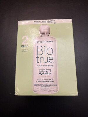 Biotrue Contact Lens Solution, 10fl oz ( 1 Pack of 2)