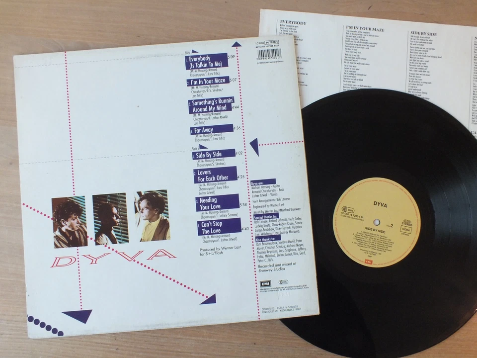 Dyva - Side By Side GERMANY 1986 LP ois Vinyl vg+ - Bild 2 von 2