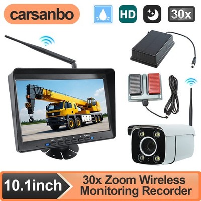 30x Zoom Outdoor Wireless WiFi Security Camera Fit Large Vehicles Truck Cranes