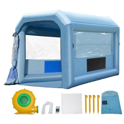 SKYSHALO 13.1 x 9.8 ft. Inflatable Paint Booth w/ Blower & Air Filter System
