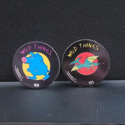 POG Imperial Slammer Whammer Milk Caps Wackers Wild Things #169 #171 90s Retro 