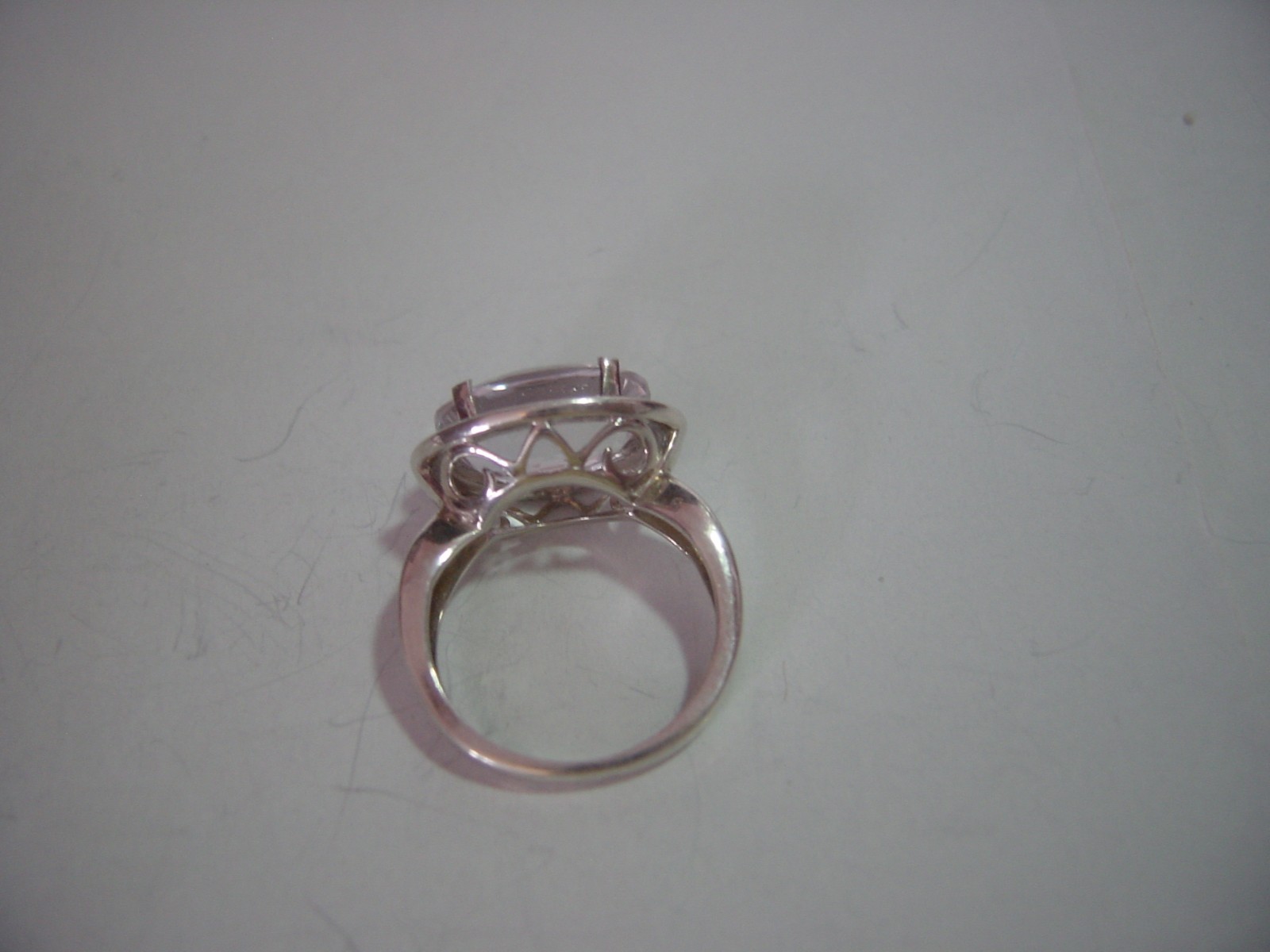 VINTAGE  SOLID SILVER LARGE SUPERB PALE VIOLET AM… - image 3