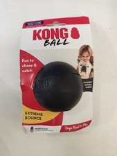 KONG Extreme Bounce Ball MEDIUM /LARGE Durable Rubber Fetch  Chew Dog Toy 3"