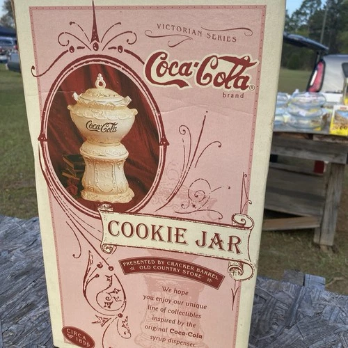 15" Coca-Cola Cookie Jar Vase Vintage Victorian Style Coke Syrup Dispenser 1998